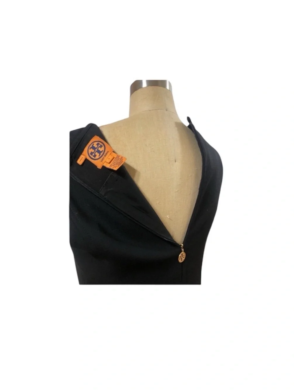 TORY BURCH Elegant Black Sleeveless Dress sz6 classic Midi black special events